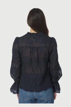 Neo Noir Nnamara Big Embroidery Blouse 163032 | Blusar & Skjortor