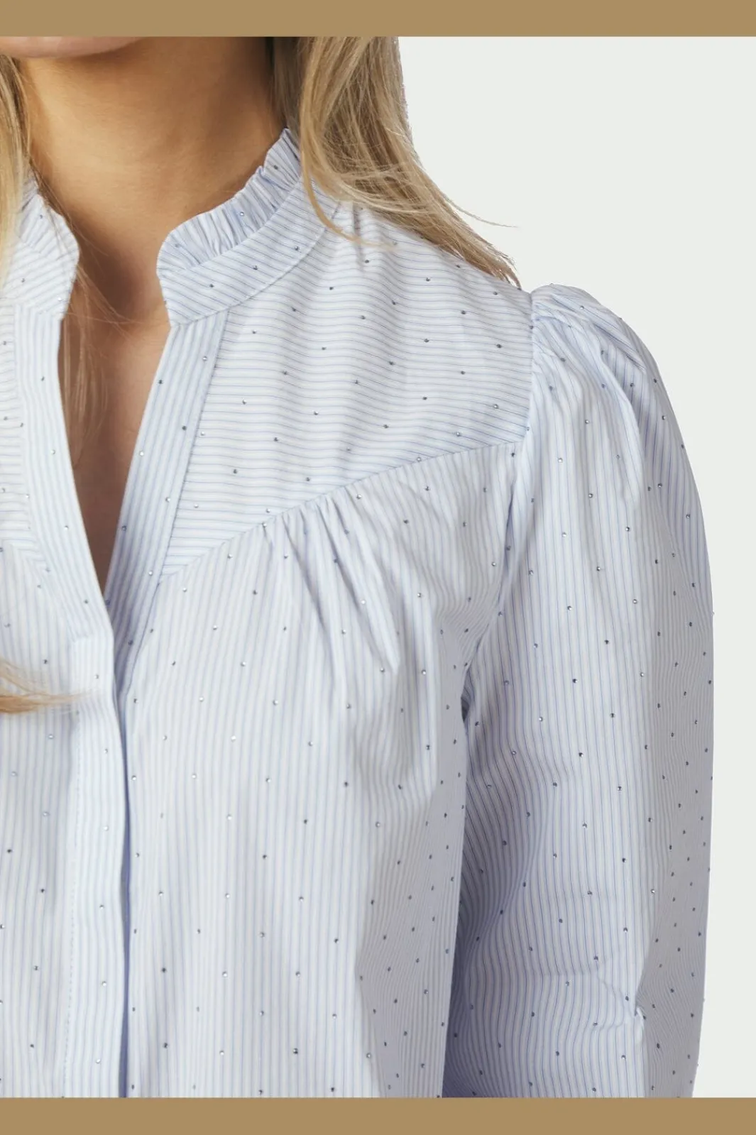 Neo Noir Nnastrida Stripe Stone Blouse 167292 | Blusar & Skjortor