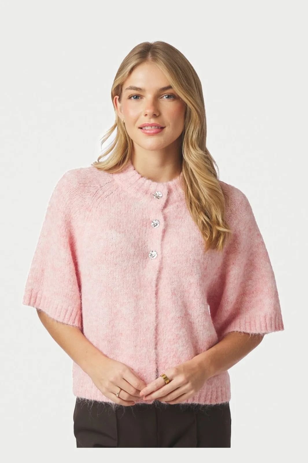 Neo Noir Nnbenuta Fluffy Knit Cardigan 165816 | Cardigans
