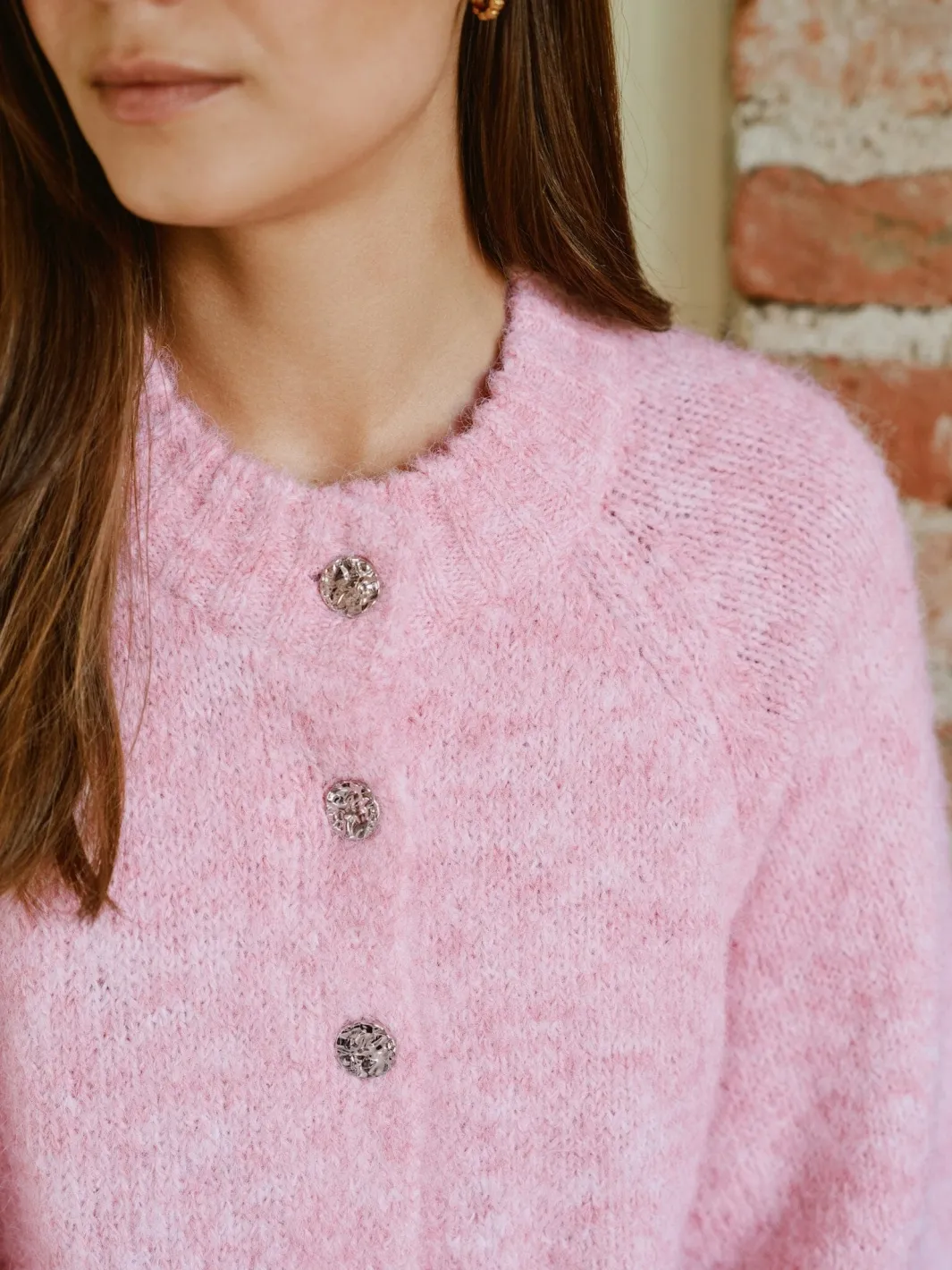 Neo Noir Nnbenuta Fluffy Knit Cardigan 165816 | Cardigans
