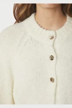 Neo Noir Nnbenuta Fluffy Knit Cardigan 165816 | Cardigans