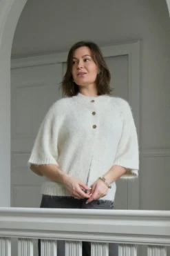 Neo Noir Nnbenuta Fluffy Knit Cardigan 165816 | Cardigans