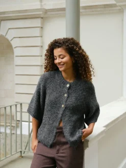 Neo Noir Nnbenuta Fluffy Knit Cardigan 165816 | Amningsvänliga Kläder|Cardigans