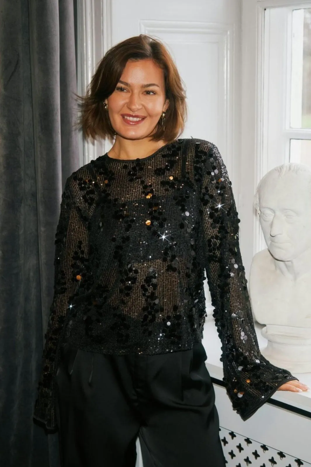 Neo Noir Nnblake Sequins Blouse 167011 | Blusar & Skjortor