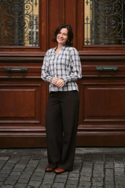 Nncamisa Big Check Blouse 166886