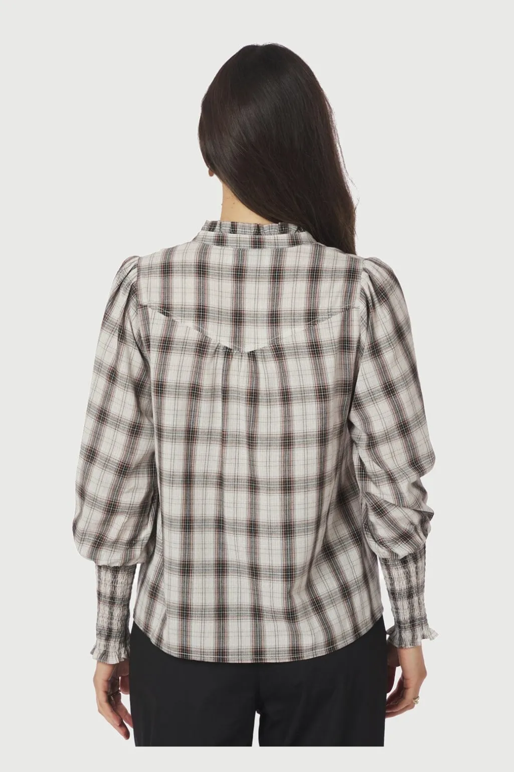 Nncamisa Big Check Blouse 166886