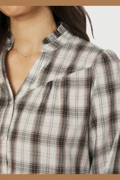 Nncamisa Big Check Blouse 166886