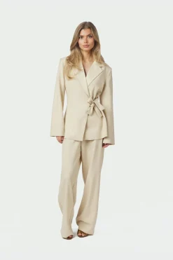 Neo Noir Nncarmia Melange Tie Blazer 168227 | Blazers