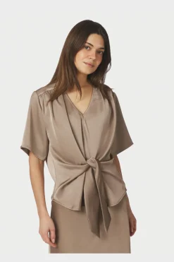 Neo Noir Nncasadia Heavy Sateen Blouse 165695 | Blusar & Skjortor