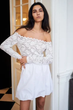 Neo Noir Nncasadi Lace Flower Blouse 162631 | Blusar & Skjortor