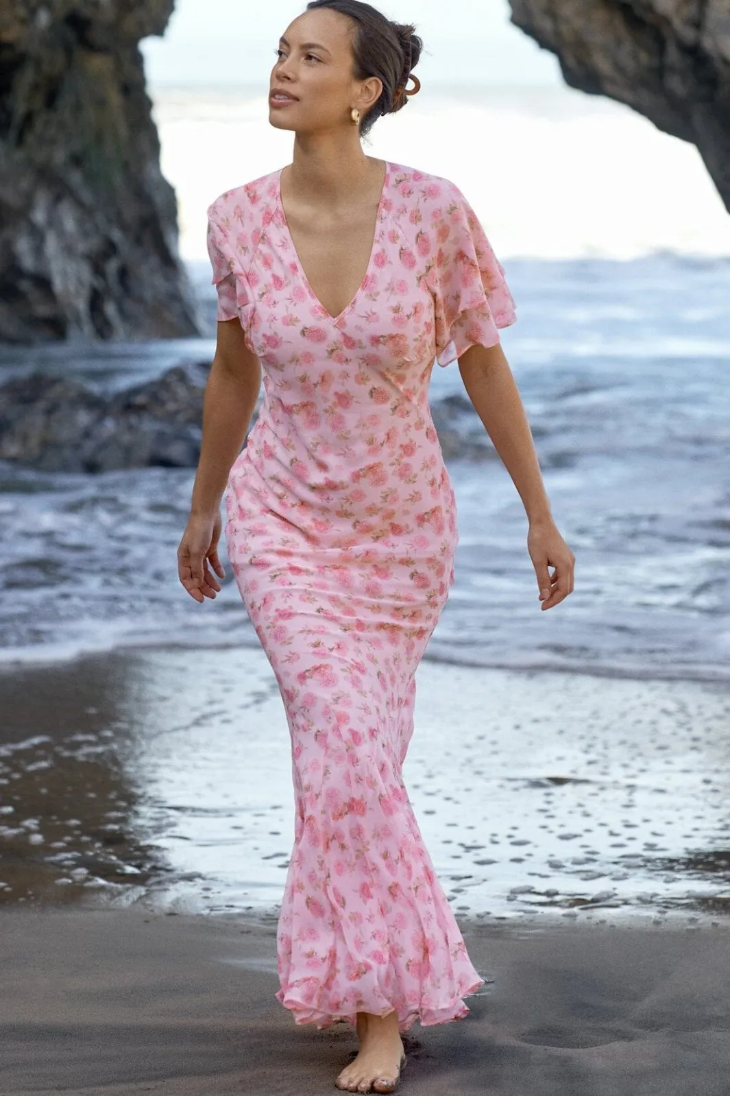 Neo Noir Nncelesse Flower Fade Dress 169331 | Klänningar