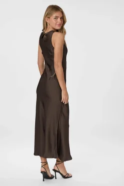 Neo Noir Nncelinie Heavy Sateen Dress 165621 | Klänningar