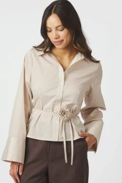 Neo Noir Nnclarida Rose Stripe Shirt 166504 | Blusar & Skjortor