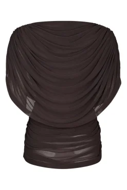 Nncottuna Drapy Mesh Top 167205