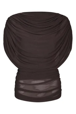 Nncottuna Drapy Mesh Top 167205