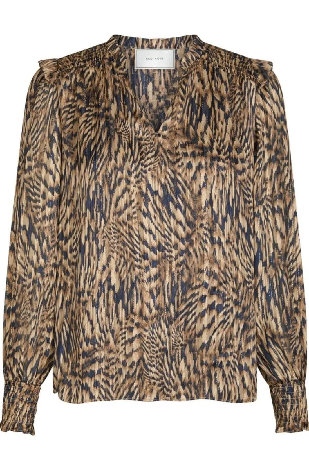 Neo Noir Nndavina Pattern Blouse 166259 | Blusar & Skjortor