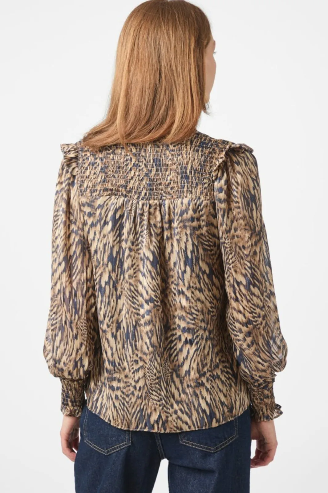 Neo Noir Nndavina Pattern Blouse 166259 | Blusar & Skjortor