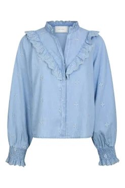 Neo Noir Nndegas Denim Blouse 166229 | Blusar & Skjortor