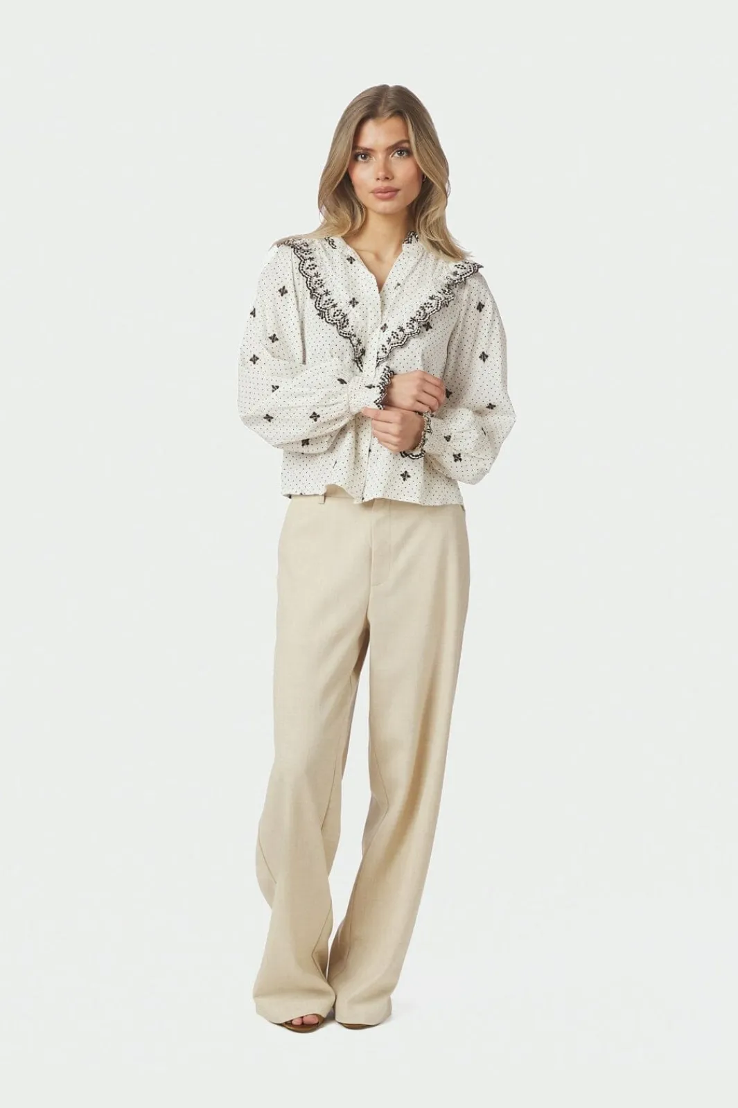 Neo Noir Nndegas Dot Blouse 167708 | Blusar & Skjortor