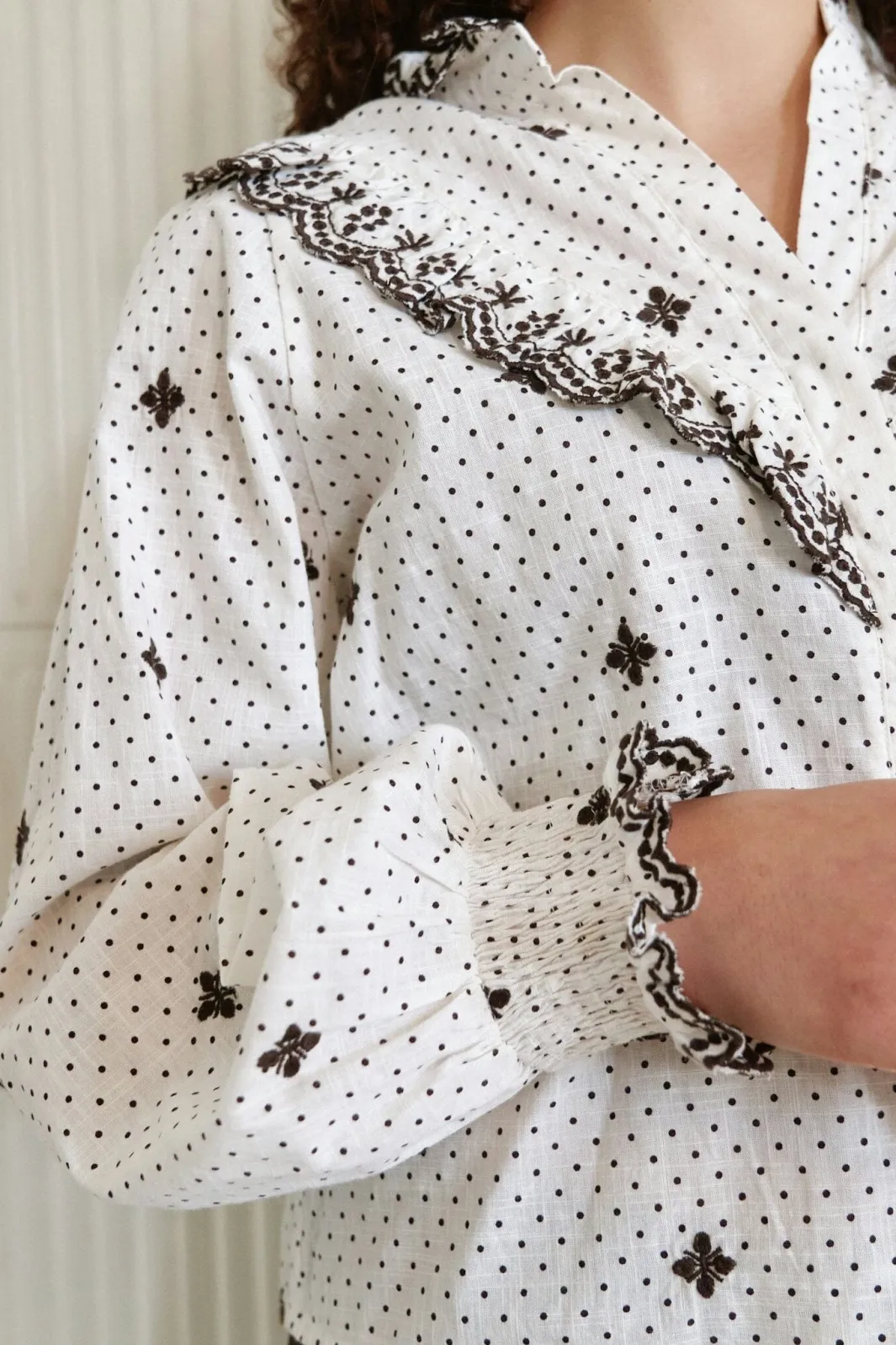 Neo Noir Nndegas Dot Blouse 167708 | Blusar & Skjortor