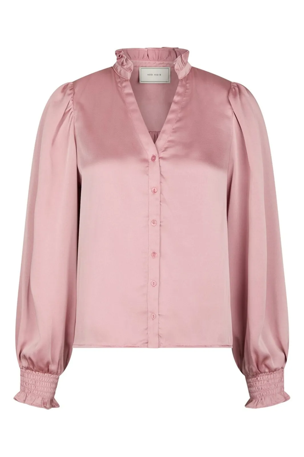 Neo Noir Nndelsie Drapy Sateen Blouse 167479 | Blusar & Skjortor