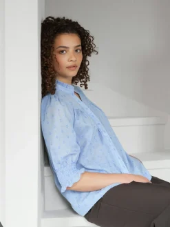 Neo Noir Nndiana Dobby S Blouse 167750 | Blusar & Skjortor