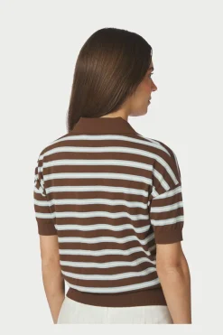 Neo Noir Nnemira Knit Polo Top 168576 | Sticka