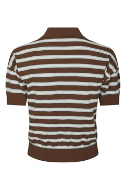 Neo Noir Nnemira Knit Polo Top 168576 | Sticka