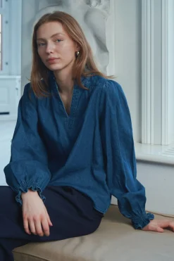Nnemmeline Denim Blouse 164434