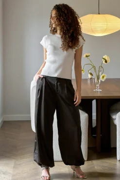 Neo Noir Nnfayla Drapy Satin Balloon Pants 167418 | Jeans, Leggings & Byxor