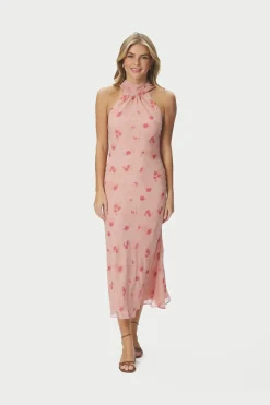 Neo Noir Nnfiona Blurred Flower Halter Neck Dress 167918 | Klänningar