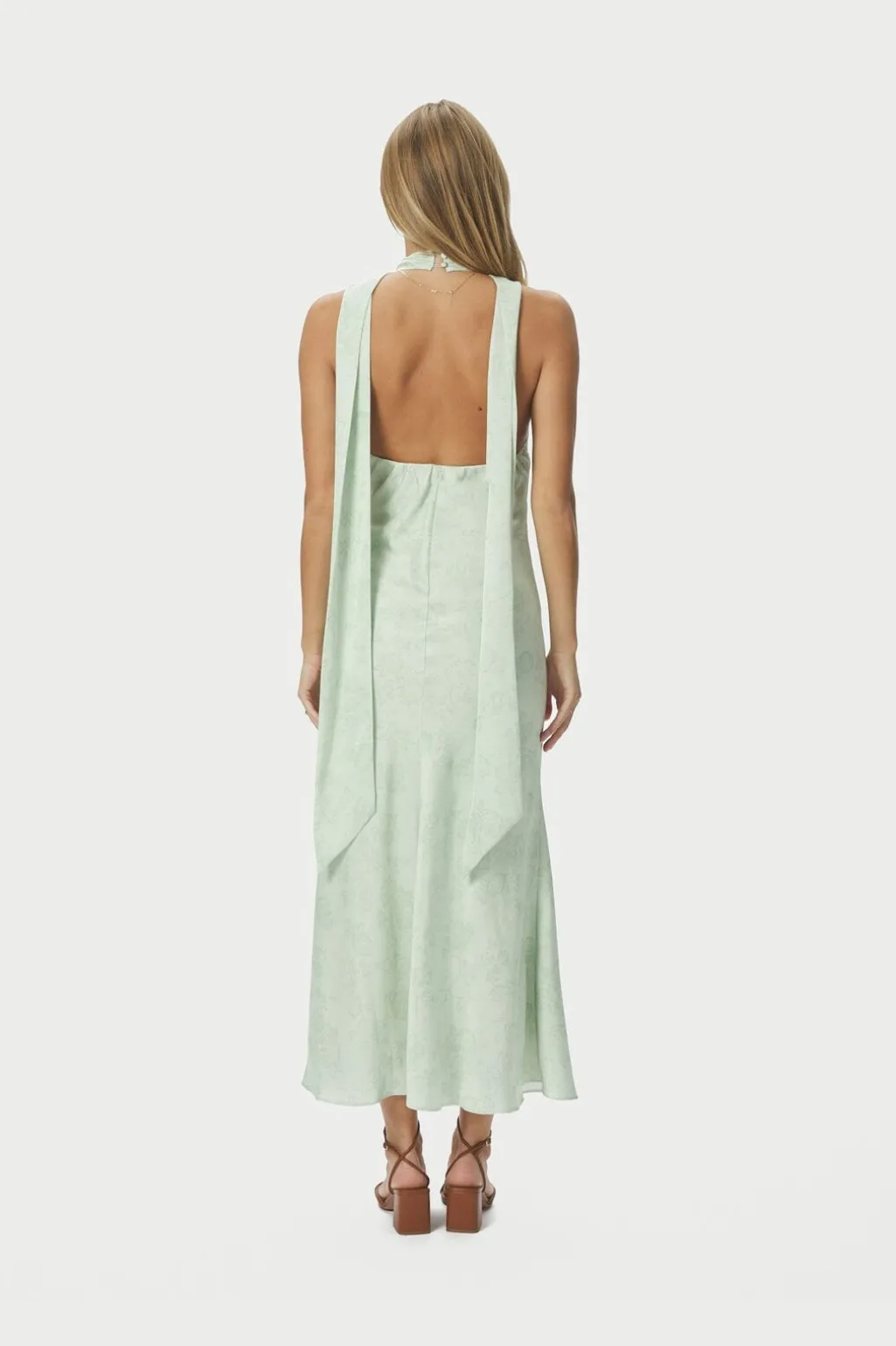 Nnfiona Pattern Satin Dress 168367