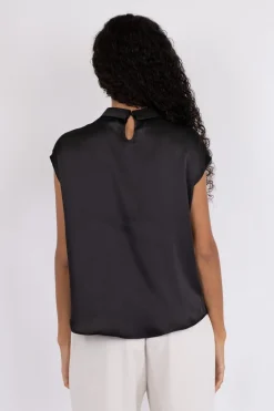 Neo Noir Nnfleur Drapy Satin Blouse | Blusar & Skjortor