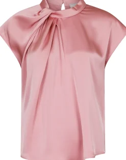 Nnfleur Drapy Satin Blouse