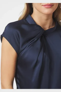 Neo Noir Nnfleur Drapy Satin Blouse 160990 | Blusar & Skjortor