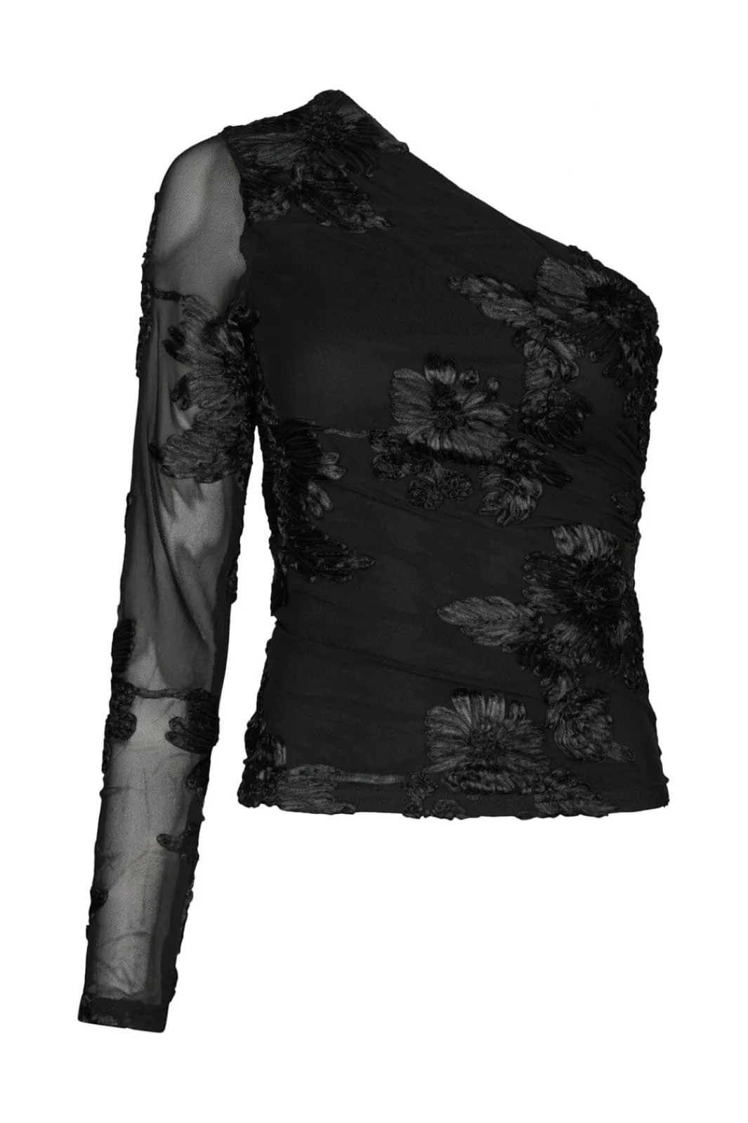 Neo Noir Nnfriana Big Flower Mesh Blouse 167272 | Blusar & Skjortor