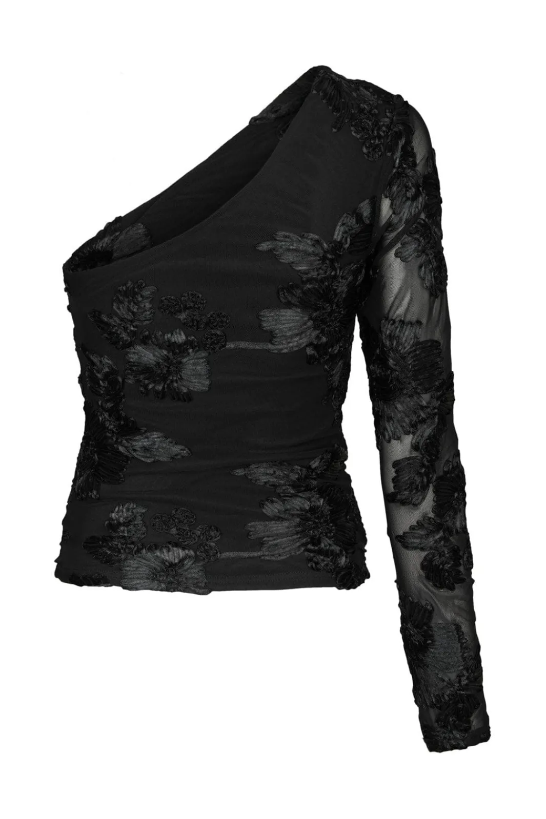 Neo Noir Nnfriana Big Flower Mesh Blouse 167272 | Blusar & Skjortor