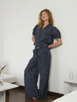 Neo Noir Nnheifa Flower Stripe Pants 168495 | Set|Jeans, Leggings & Byxor