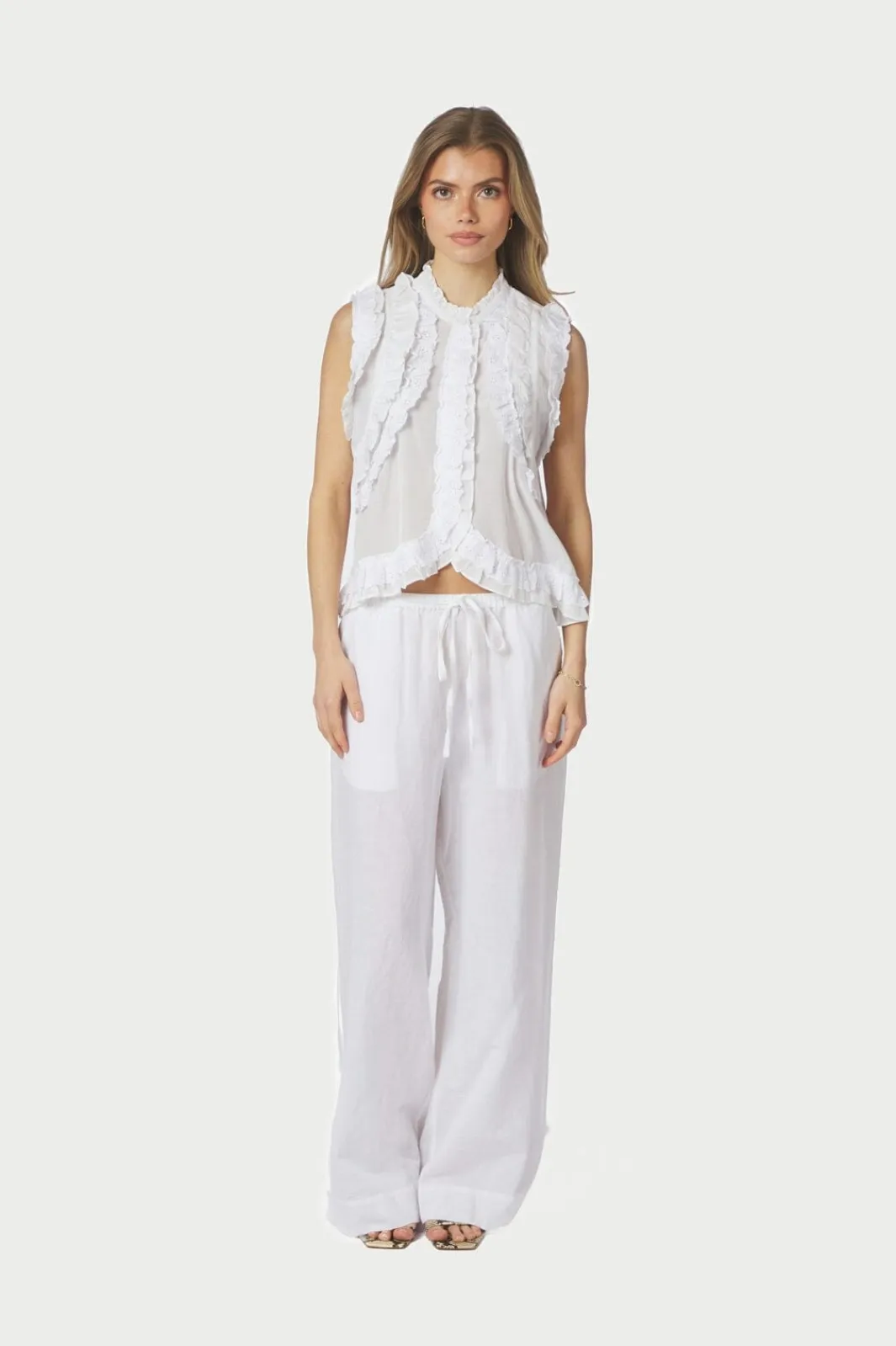 Neo Noir Nnheifa Linen Pants 167698 | Jeans, Leggings & Byxor