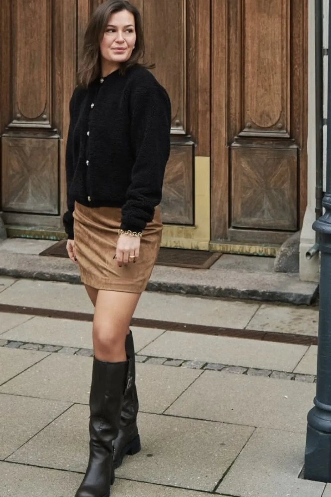 Neo Noir Nnhemie Faux Suede Skirt 164554 | Kjolar