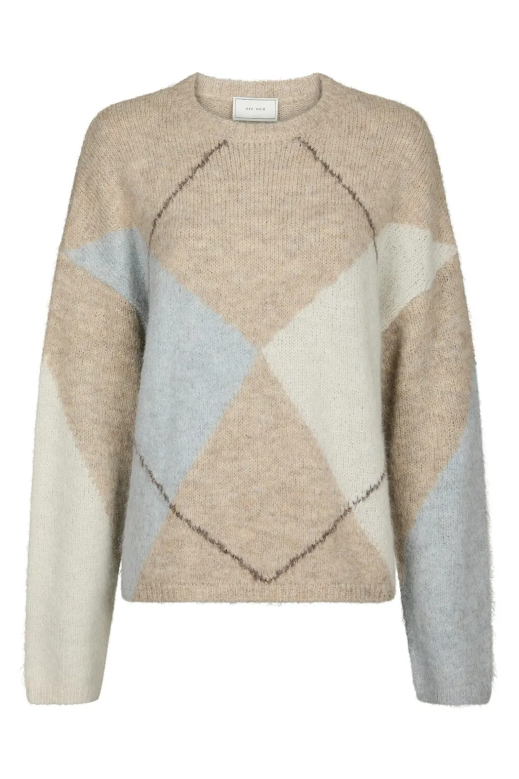 Nninga Check Fluff Knit Blouse 165205