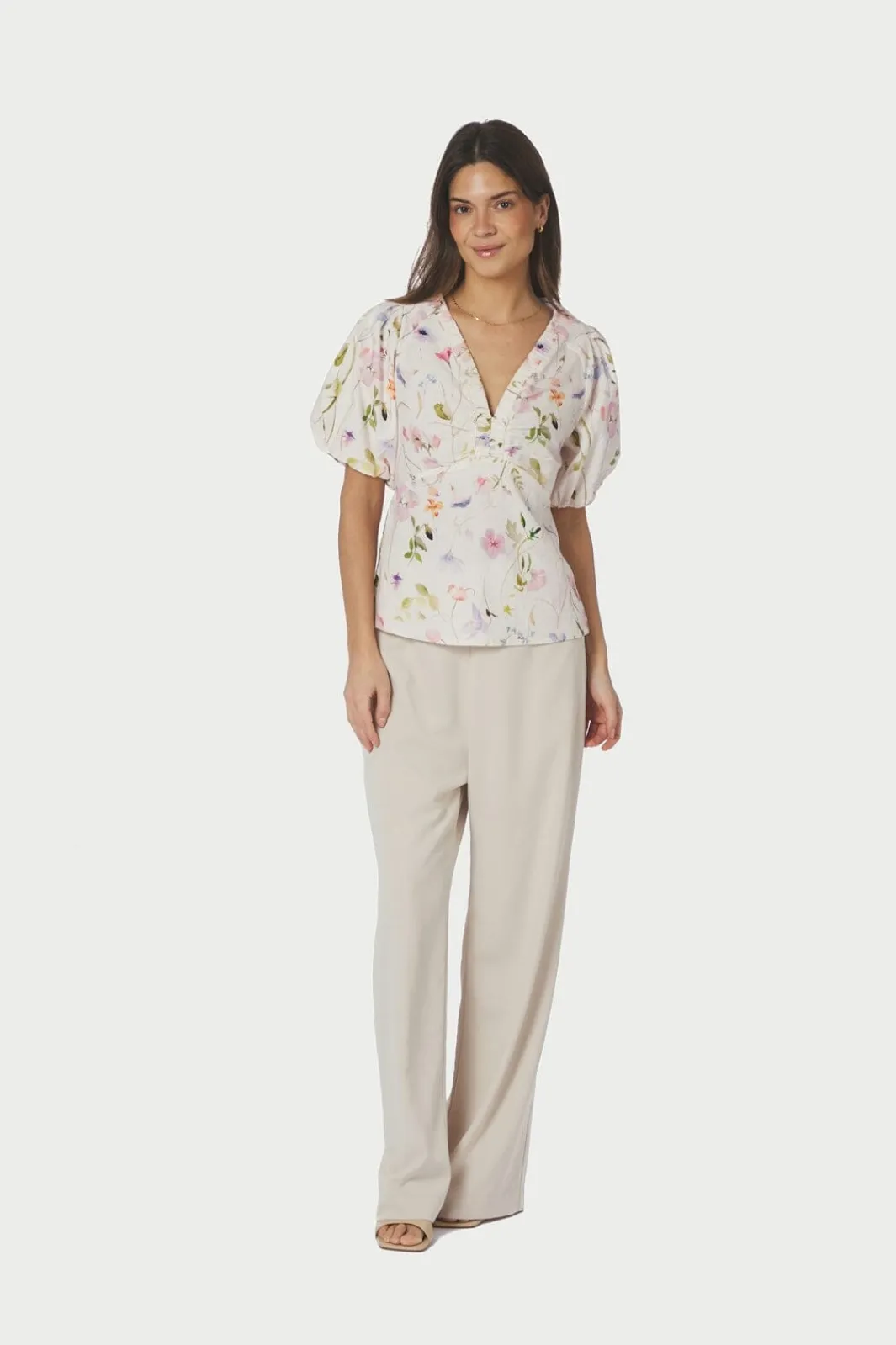 Neo Noir Nnirina Flower Blouse 169056 | Blusar & Skjortor