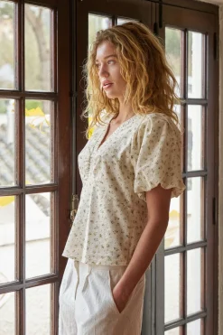 Nnirina Small Rose Flower Blouse 169258