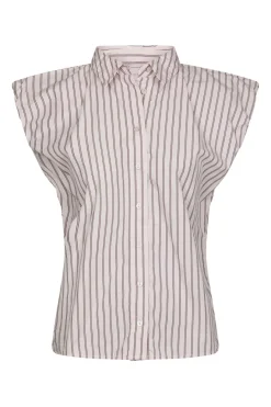Neo Noir Nnisella Double Stripe Top 169051 | Blusar & Skjortor