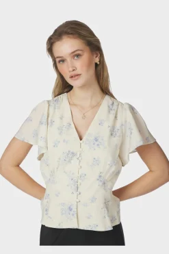 Nnjasmin Delicate Flower Blouse 168873
