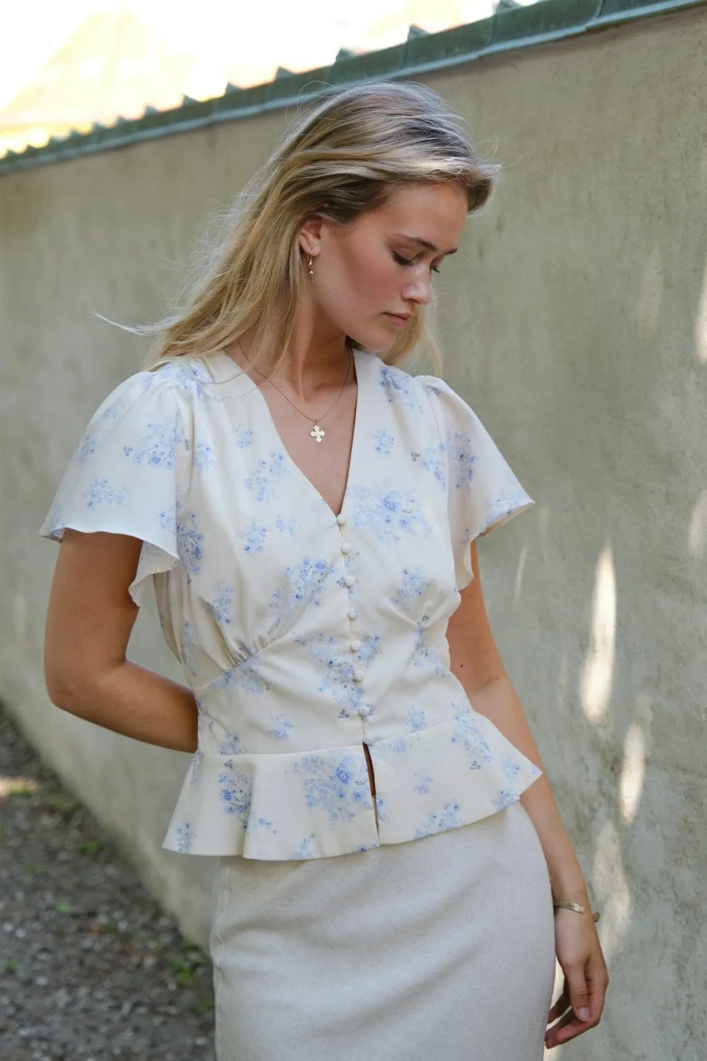 Nnjasmin Delicate Flower Blouse 168873