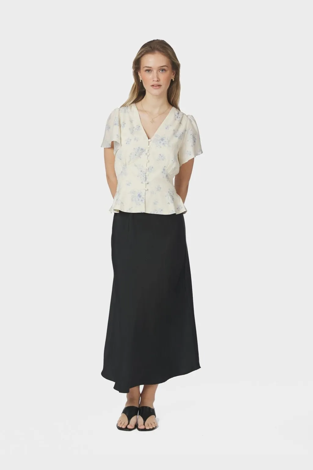 Nnjasmin Delicate Flower Blouse 168873