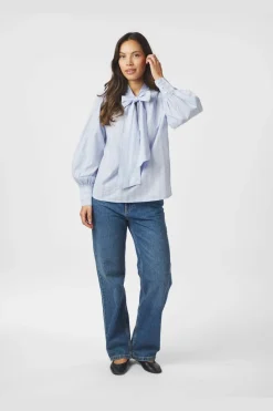 Neo Noir Nnjaz Bow Stripe Blouse 166718 | Blusar & Skjortor