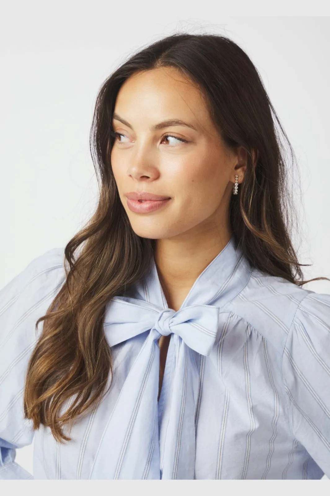 Neo Noir Nnjaz Bow Stripe Blouse 166718 | Blusar & Skjortor