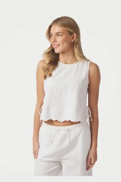 Neo Noir Nnkaelin Embroidery Top 169113 | T-Shirts & Toppar